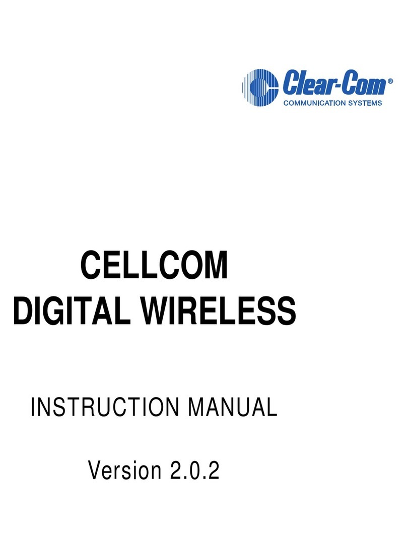Clear-Com Cellcom Manuale utente