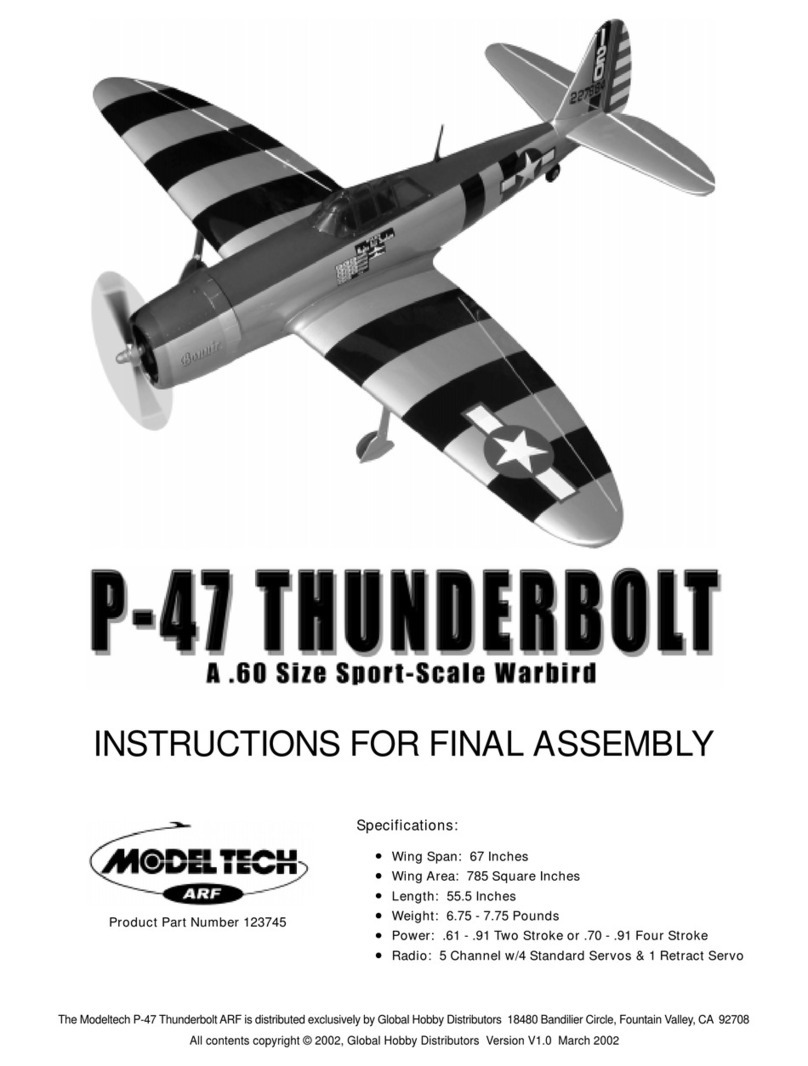 Modeltech P-47 Thunderbolt Manuale utente