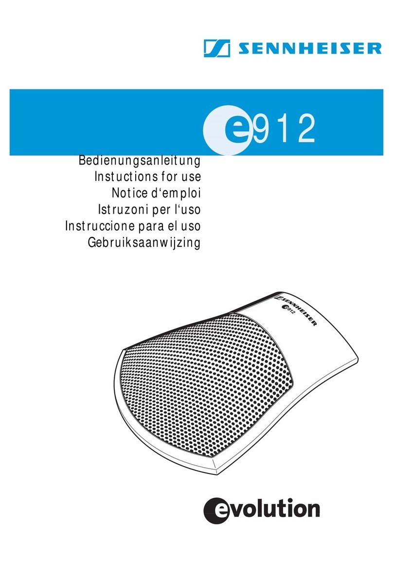 Sennheiser Evolution e 912 Manuale utente Sennheiser Evolution e 912 Manuale utente