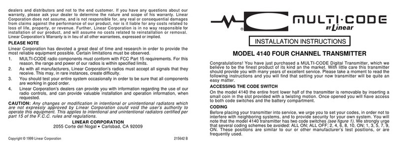 Multi-code 4140 Manuale utente