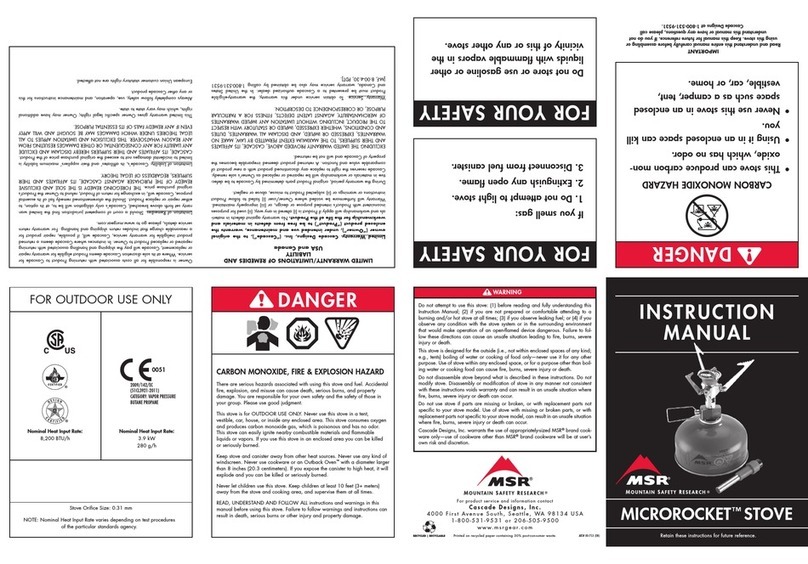 MSR MICROROCKET Manuale utente