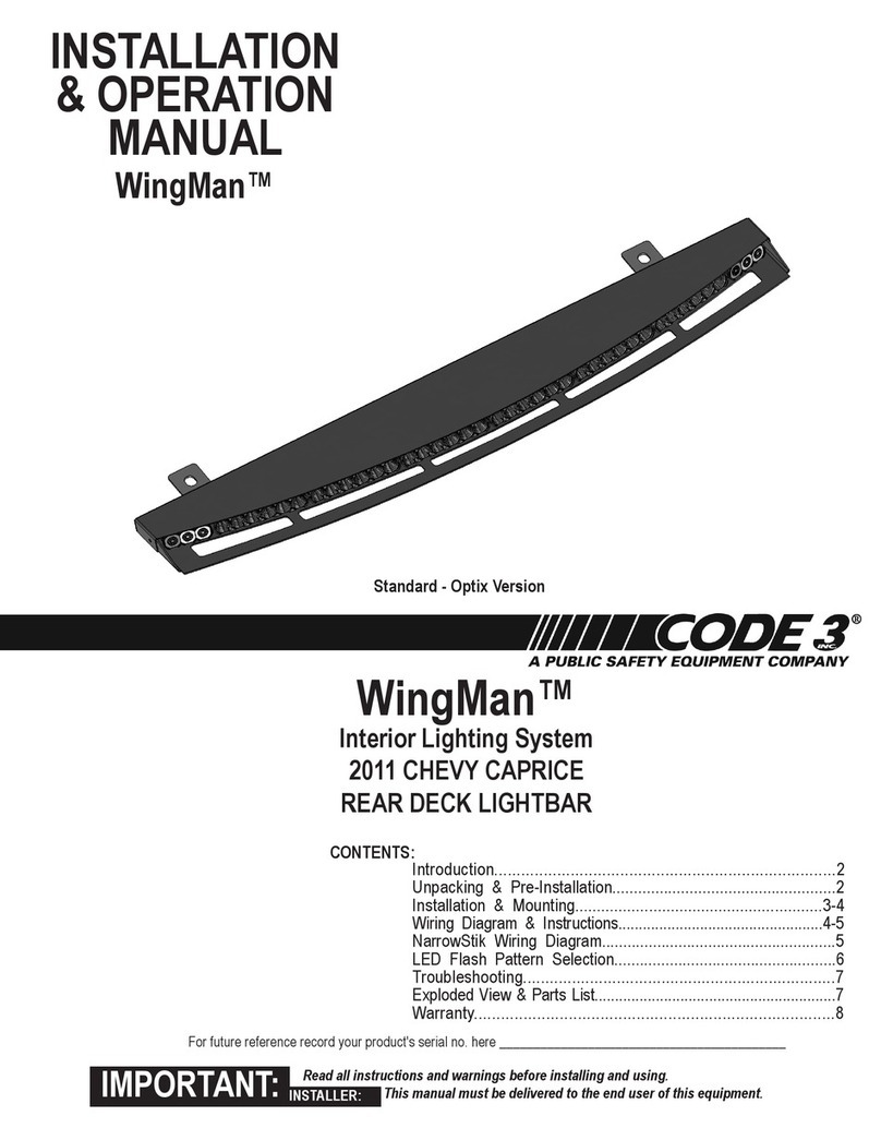 Code 3 WingMan Manuale utente