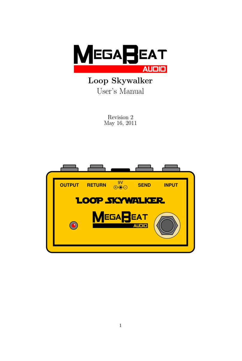 MegaBeat Audio Loop Skywalker Manuale utente