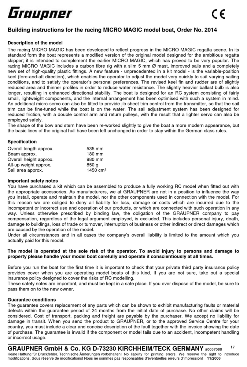 GRAUPNER MICRO MAGIC Manuale di istruzioni
