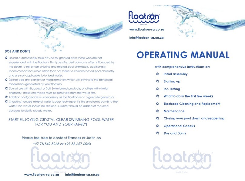 Floatron Solar Powered Pool Purifier Manuale utente