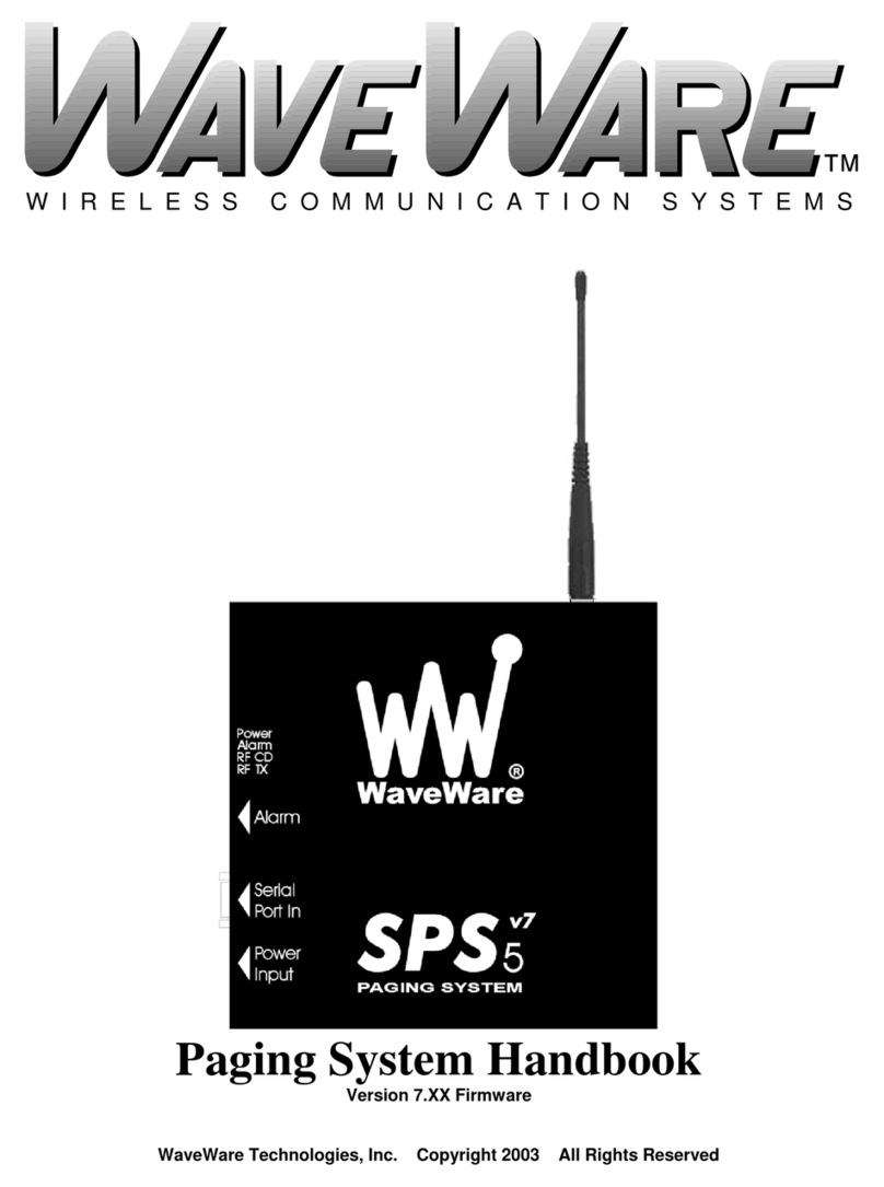 WaveWare SPS-5 Manuale utente