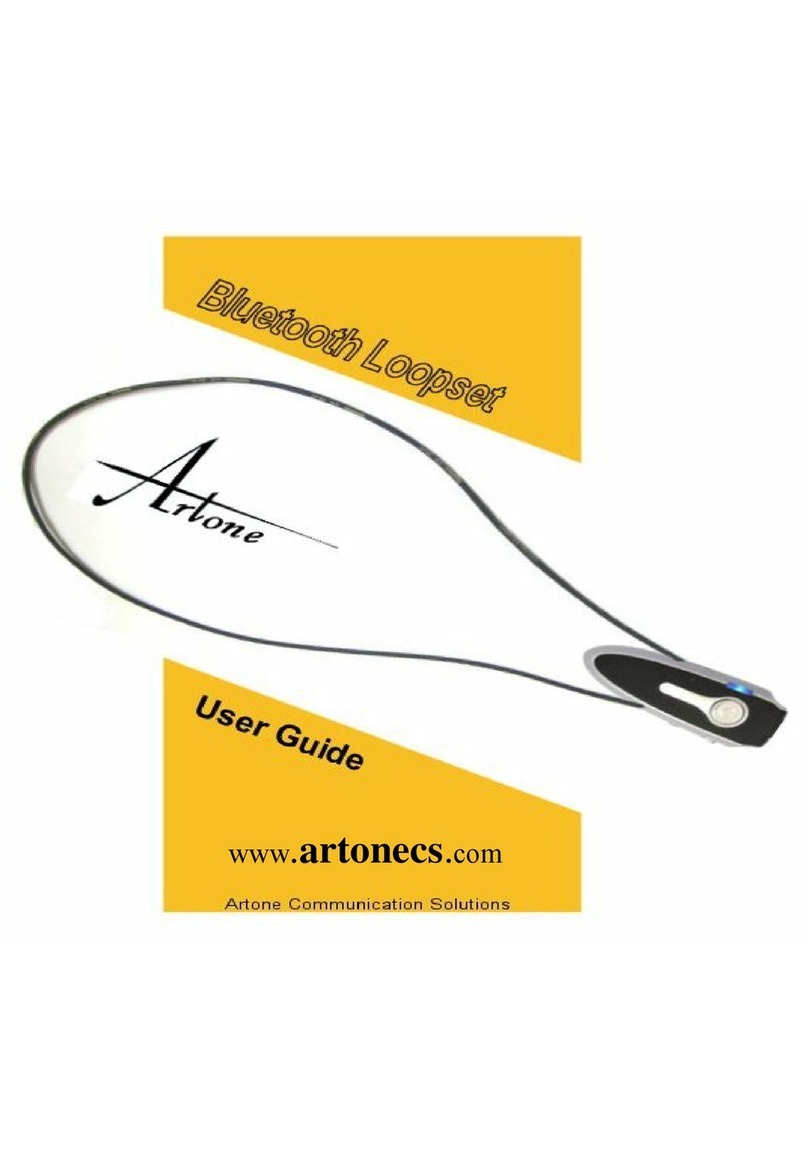 Artone Bluetooth Loopset Manuale utente