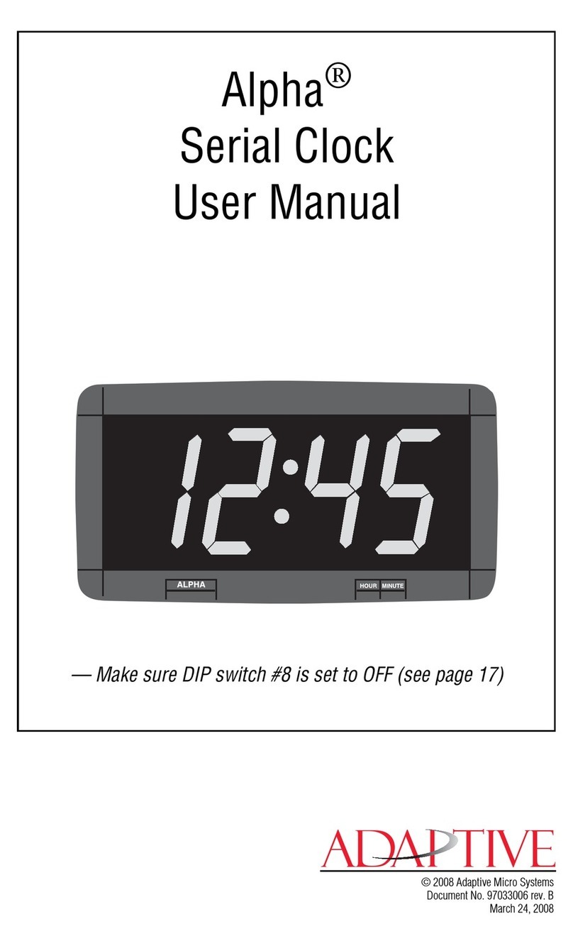 Adaptive Micro Systems Alpha Manuale utente