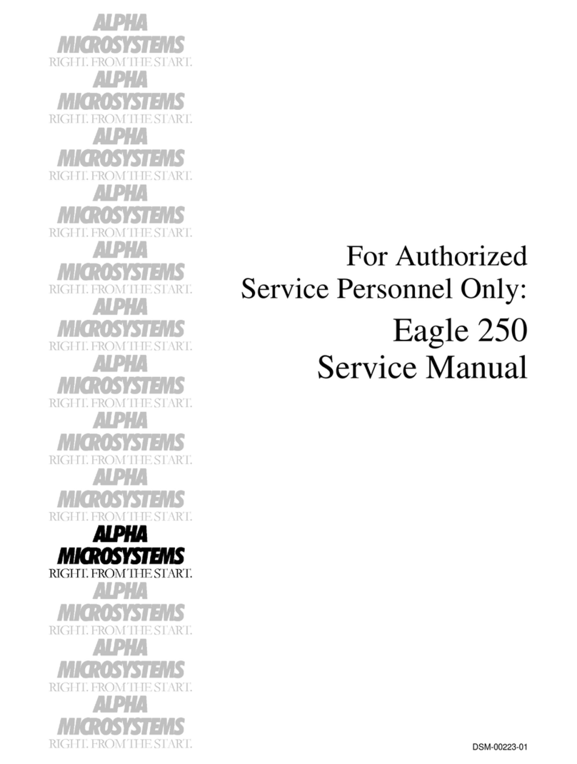 Alpha Microsystems Eagle 250 Manuale utente