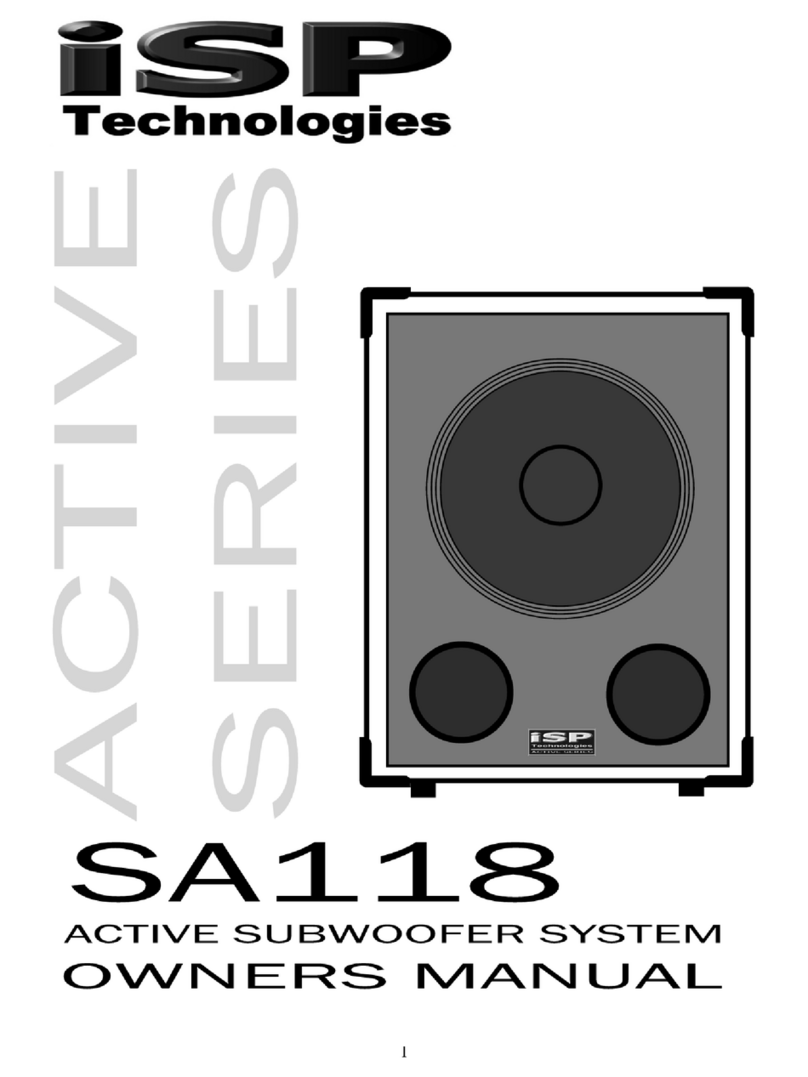 iSP Technologies SA118 Manuale utente