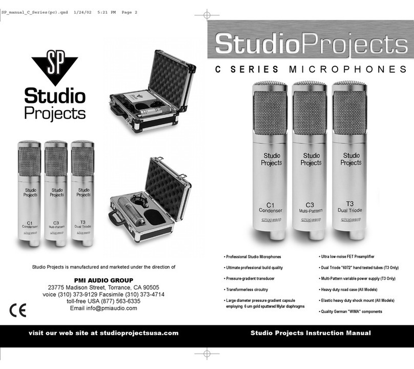 STUDIO PROJECTS C1 Manuale utente
