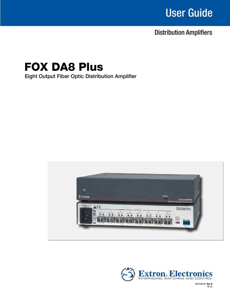 Extron electronics FOX DA8 Plus Manuale utente