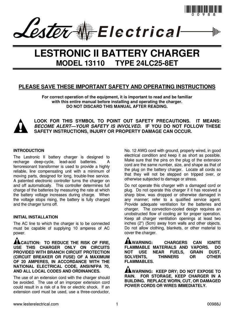 Lester LESTRONIC II 13110 Guida alla manutenzione e all'assistenza