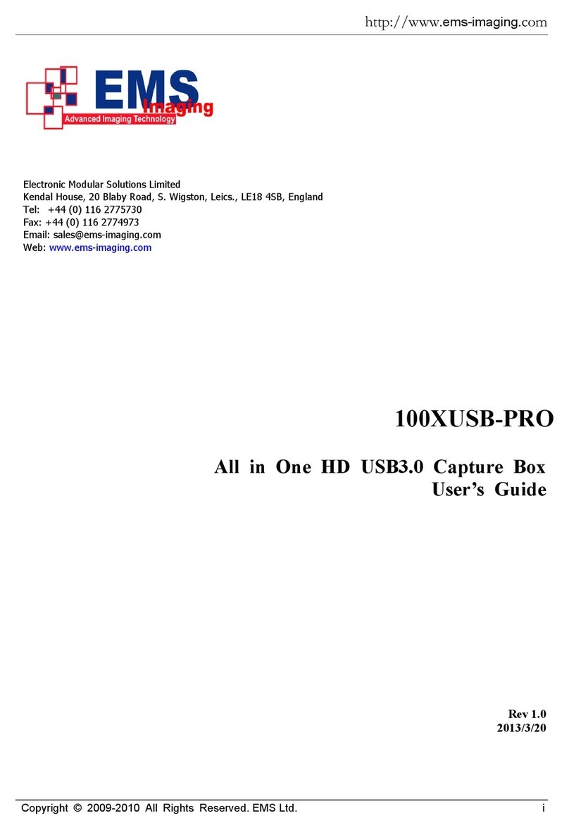 EMS VC100XUSB-PRO Manuale utente