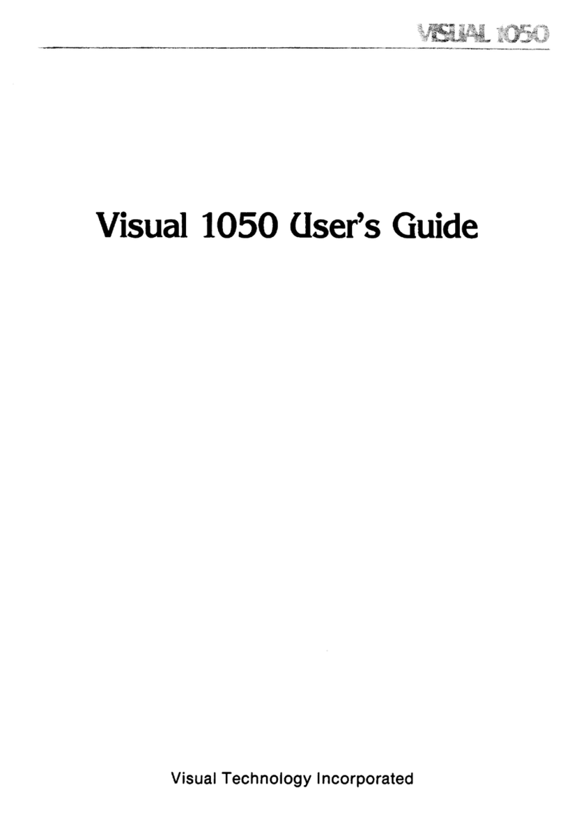 VISUAL 1050 Manuale utente