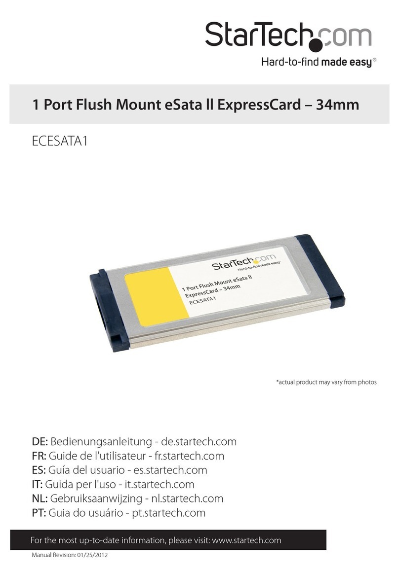 StarTech.com ECESATA1 Manuale utente StarTech.com ECESATA1 Manuale utente