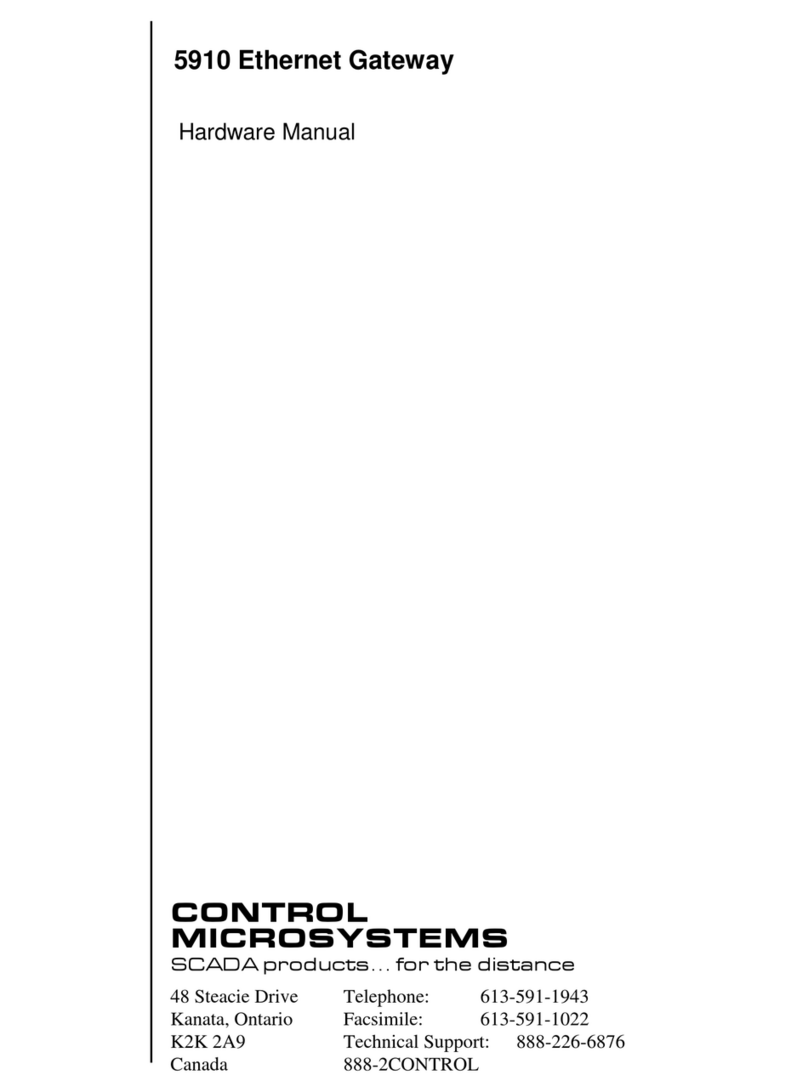 Control Microsystems 5910 Manuale utente