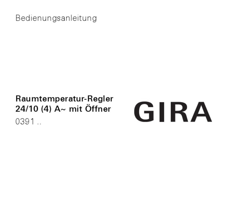 Gira temperature controller Manuale utente