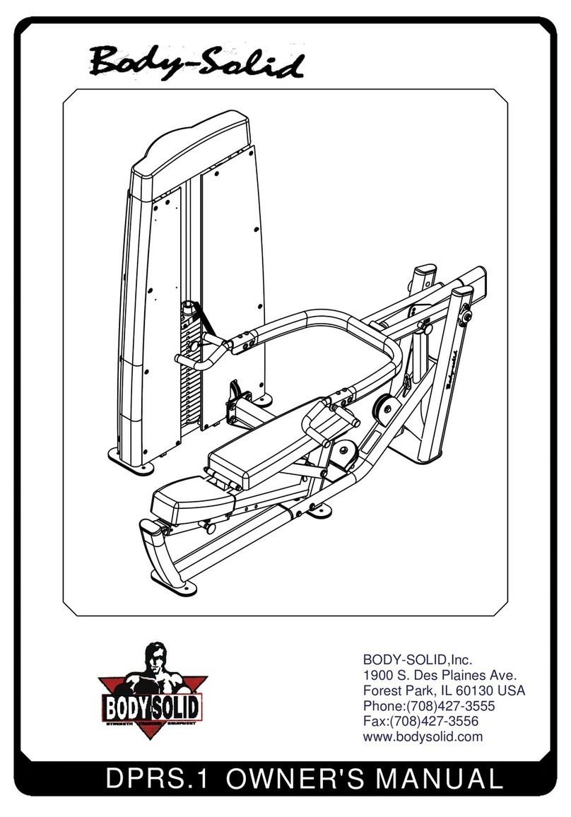 Body Solid DPRS.1 Manuale utente