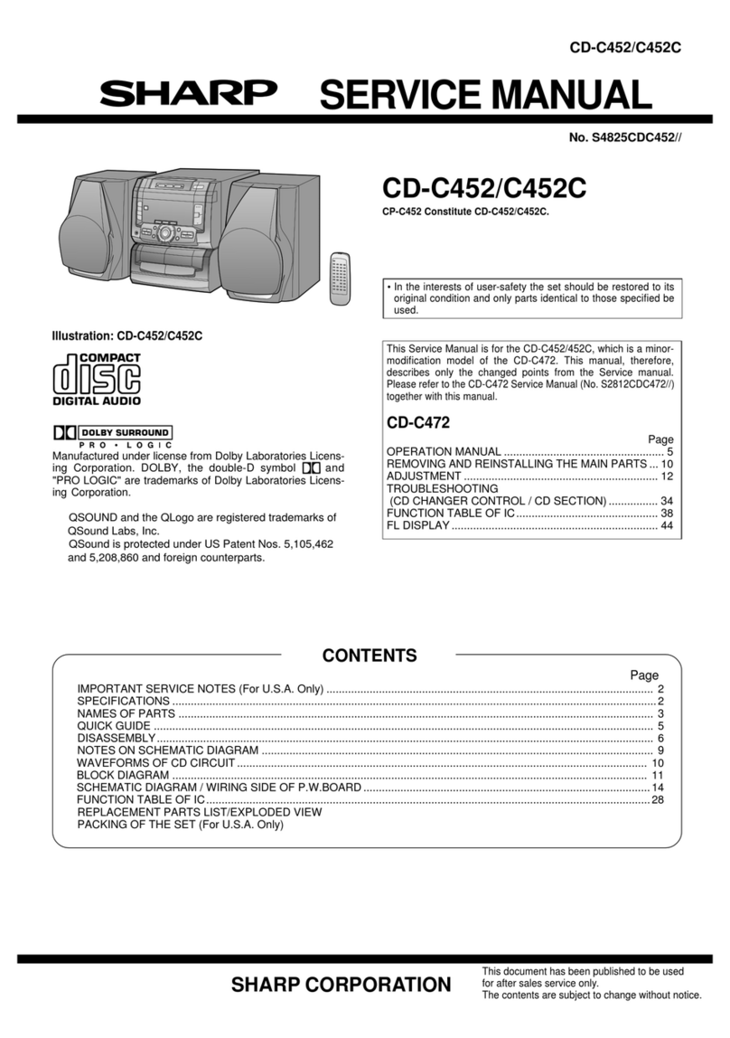 Sharp CD-C452 Manuale utente