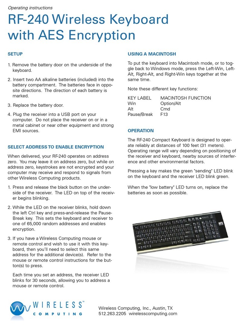 Wireless Computing RF-240 Manuale utente
