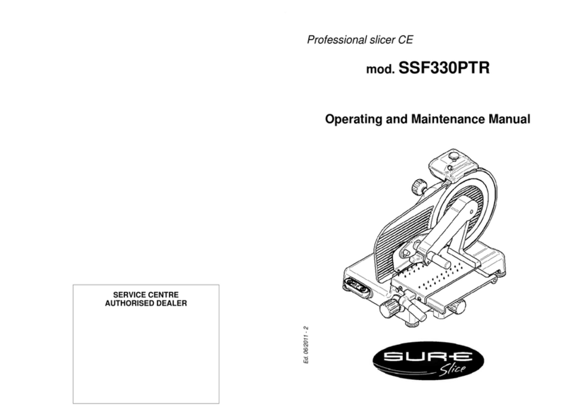 Sur-e slice SSF330PTR Istruzioni operative