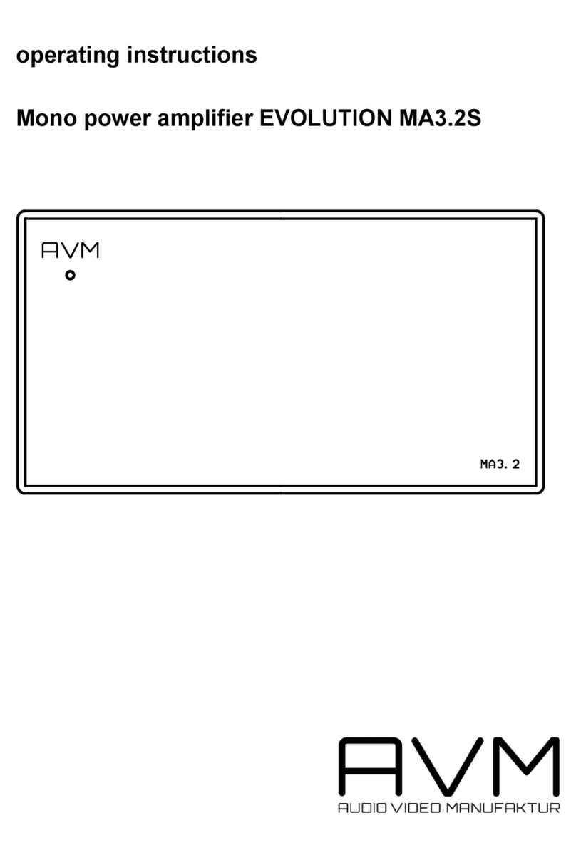 AVM EVOLUTION MA3.2S Manuale utente