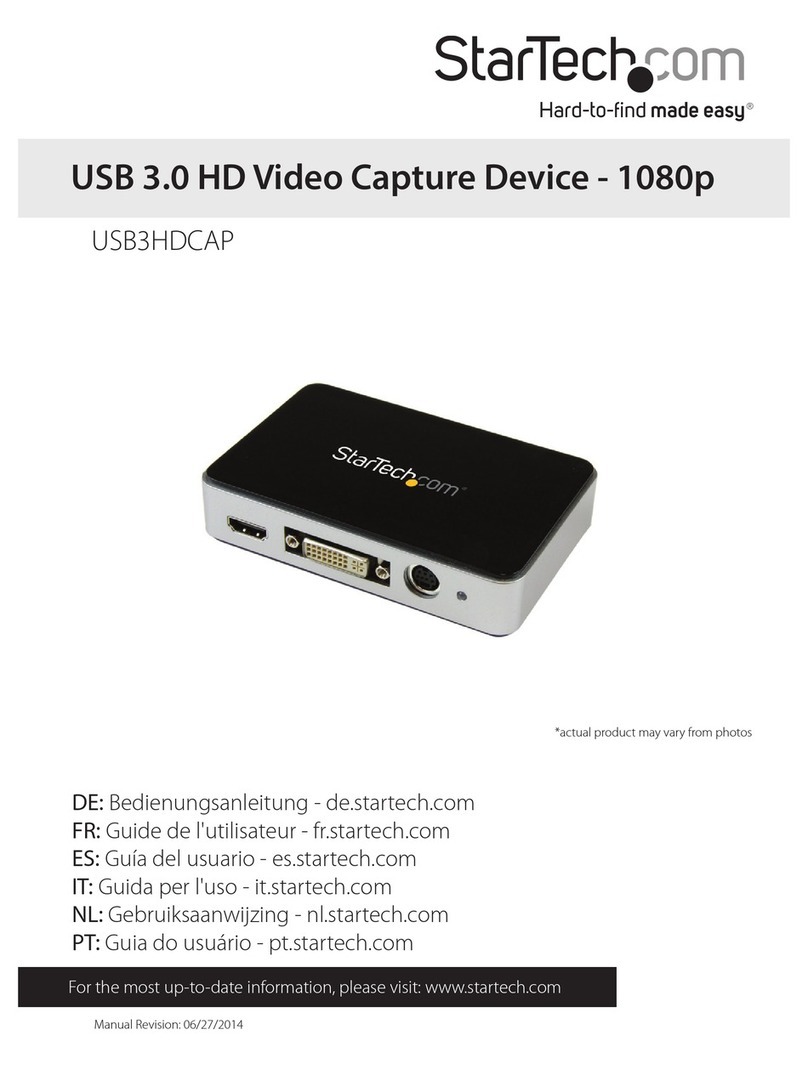 StarTech.com USB3HDCAP Manuale utente