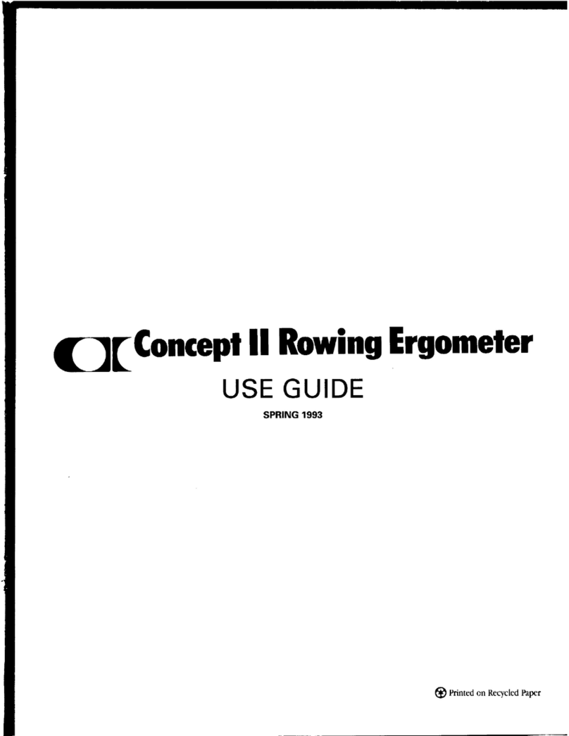 Concept2 Rowing Ergometer Manuale operativo