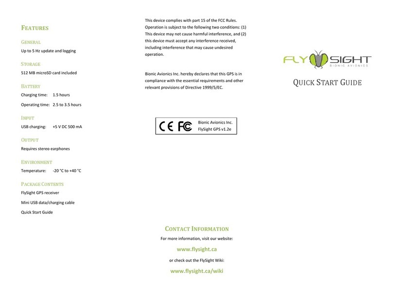 Bionic Avionics FlySight Manuale utente
