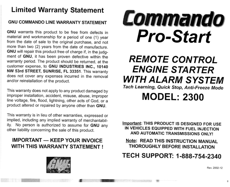 Commando Pro-Start 2300 Manuale utente