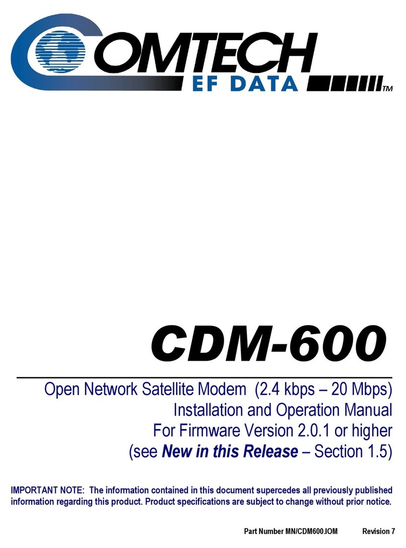 Comtech EF Data CDM-600 Manuale utente