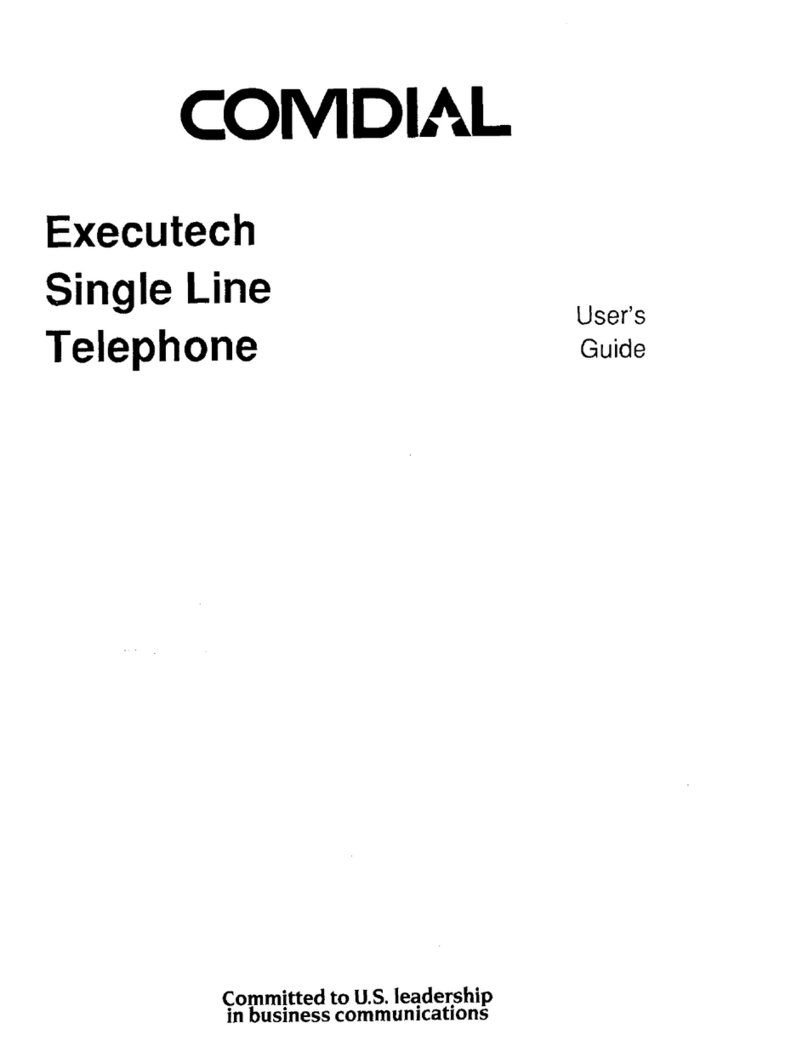 Comdial ExecuTech Single Line 1432 Manuale utente