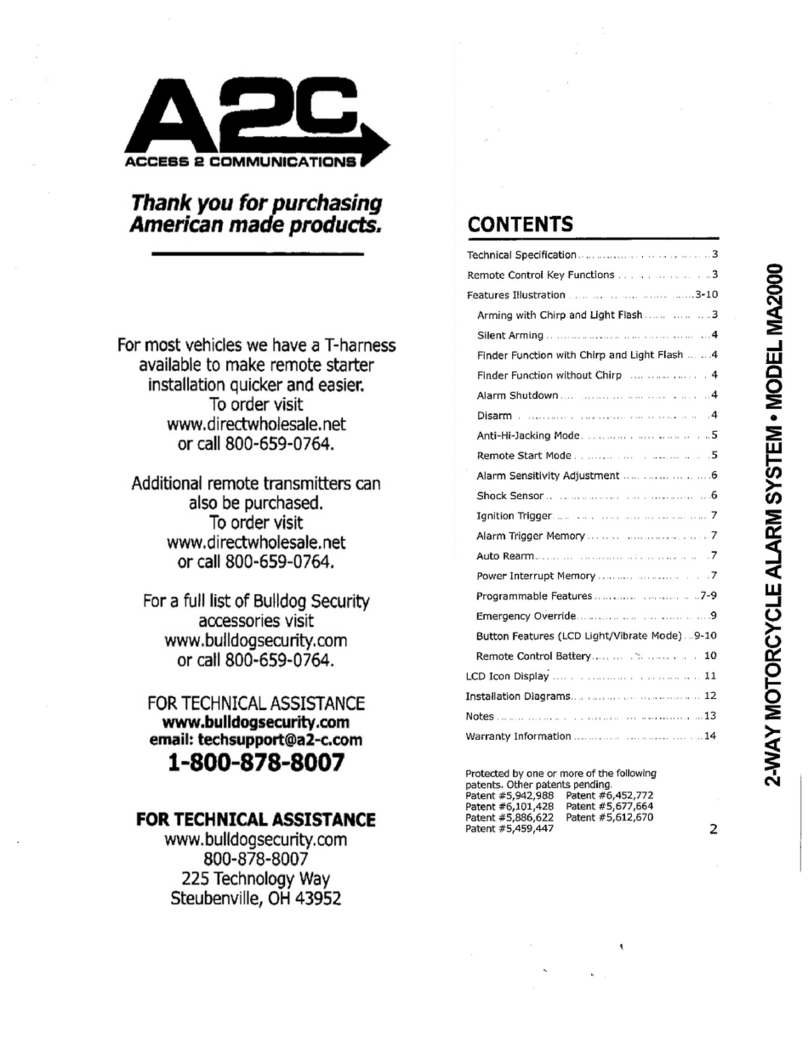 A2C MA2000 Manuale utente