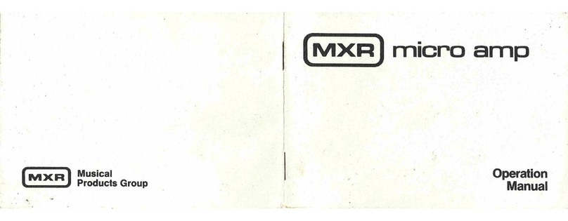 mxr MICRO AMP Manuale utente
