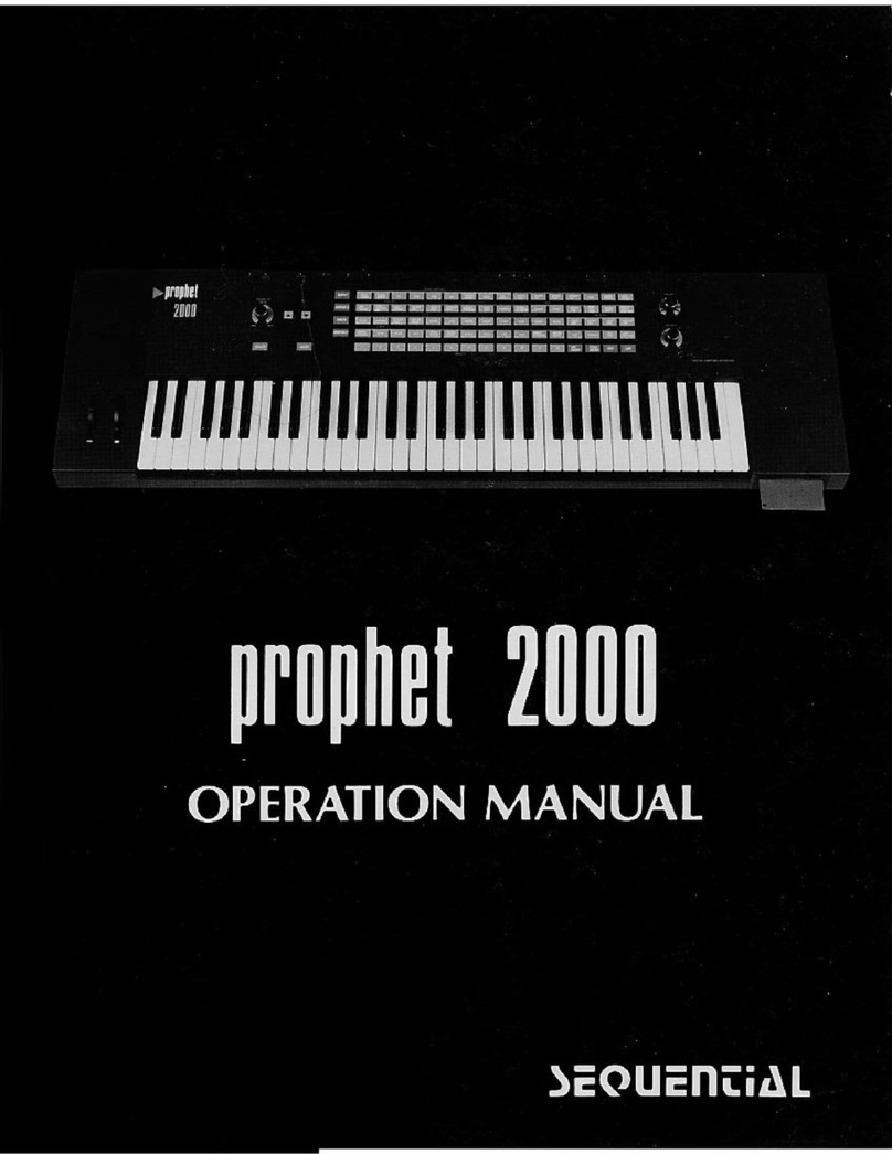 Sequential Prophet 2000 Manuale utente