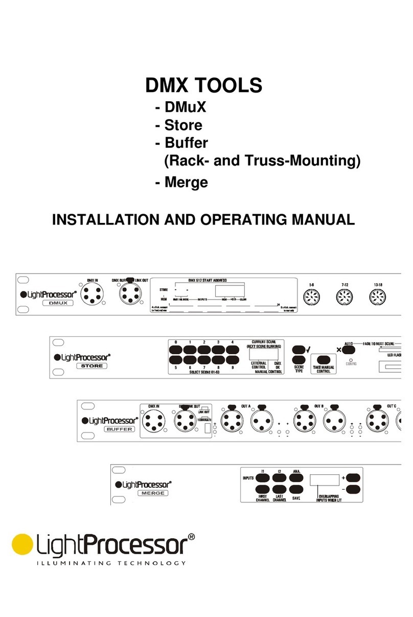 LightProcessor DMuX Manuale utente