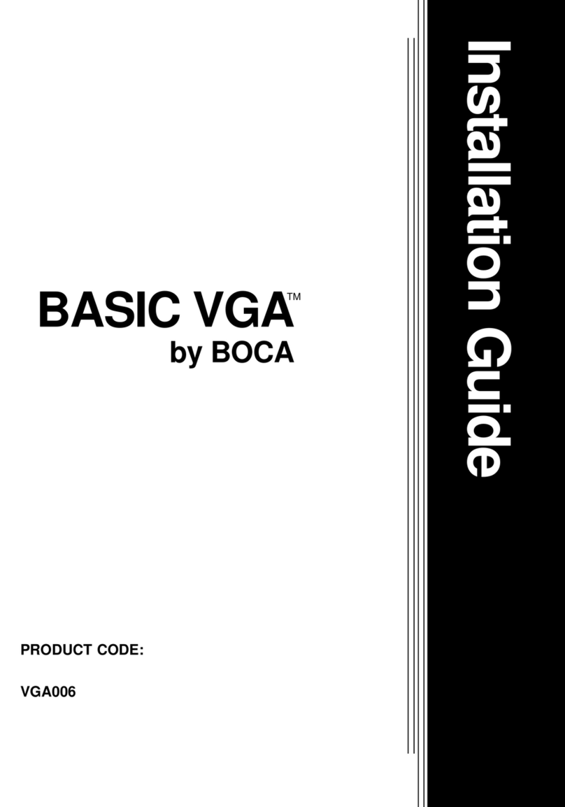 Boca BASIC VGA VGA006 Manuale utente