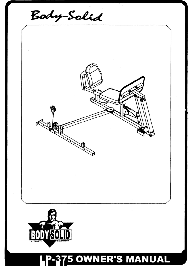 Body Solid LP-375 Manuale utente