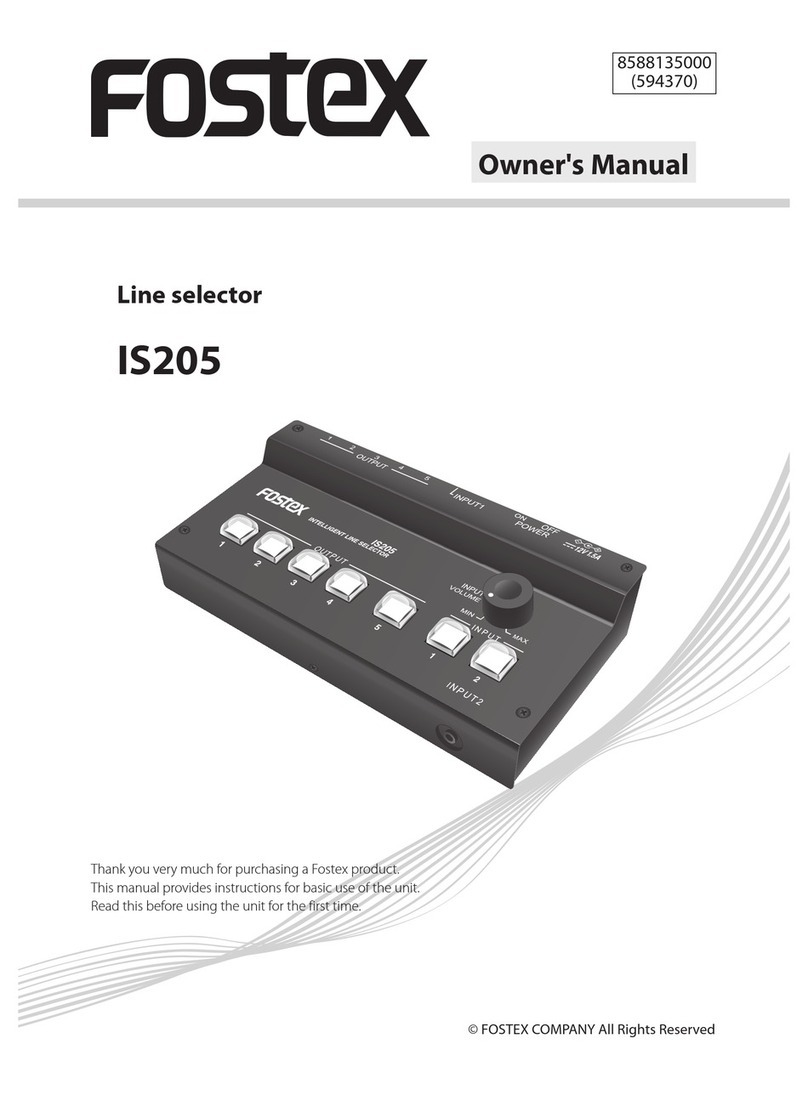 Fostex IS205 Manuale utente
