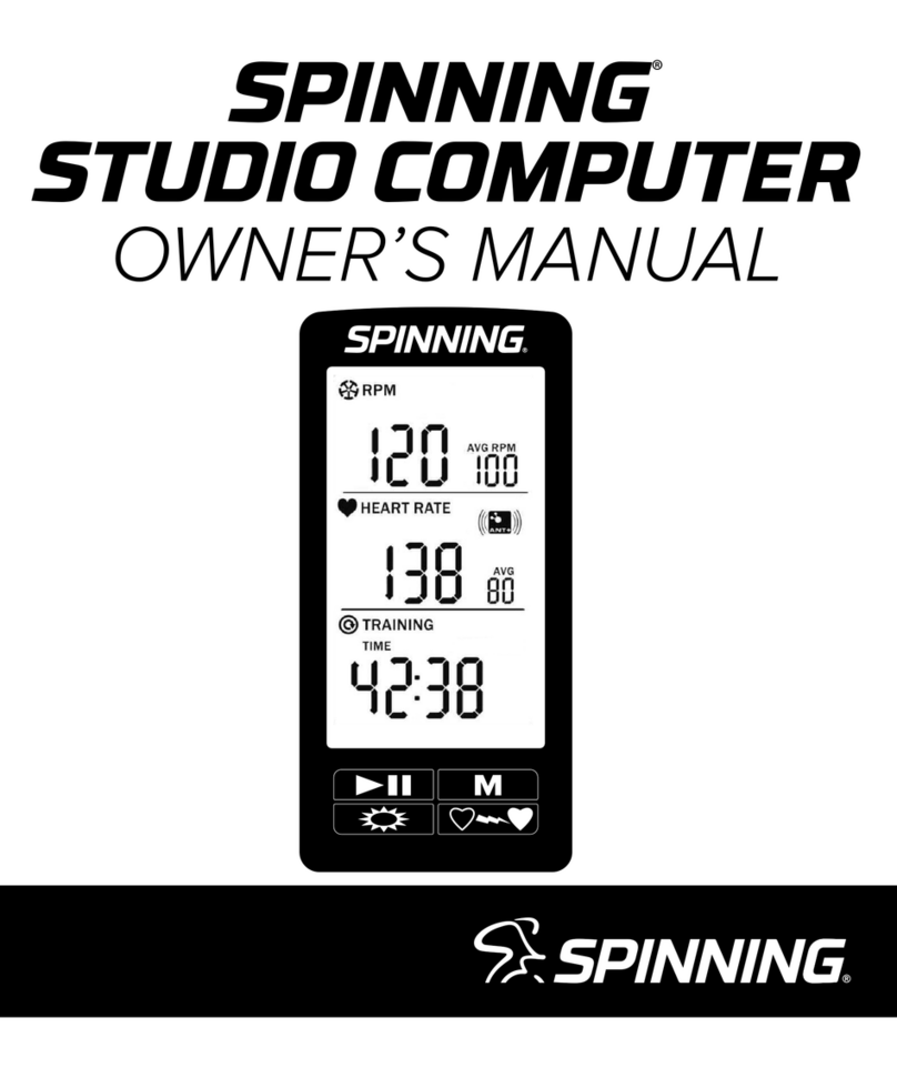 Spinning STUDIO COMPUTER Manuale utente