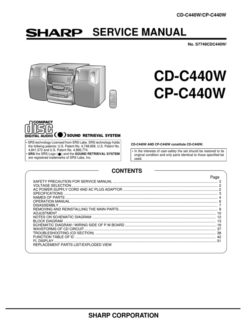 Sharp CD-C440W Manuale utente
