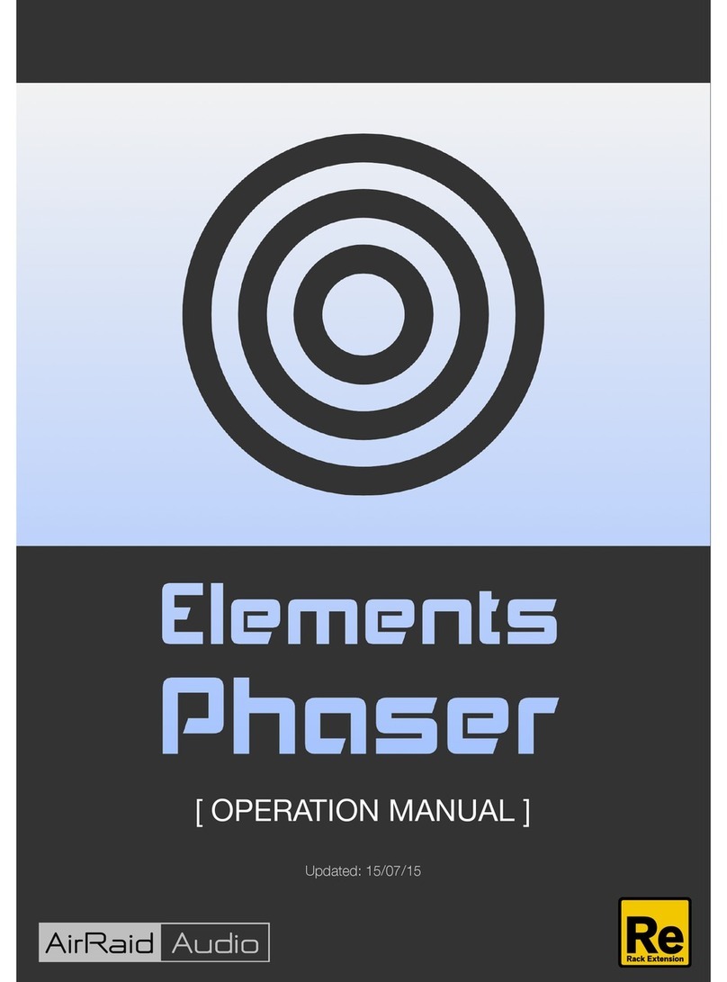 AirRaid Audio Elements: Phaser Manuale utente
