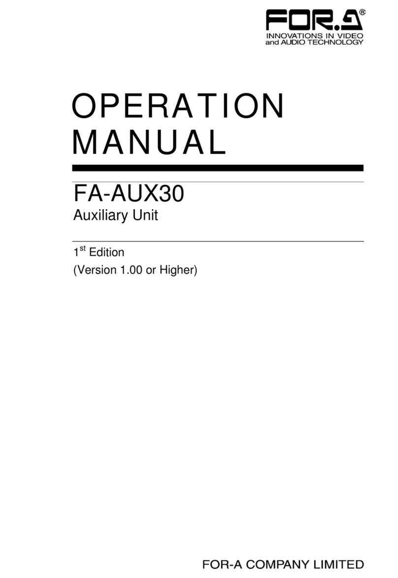 FOR-A FA-AUX30 Manuale utente