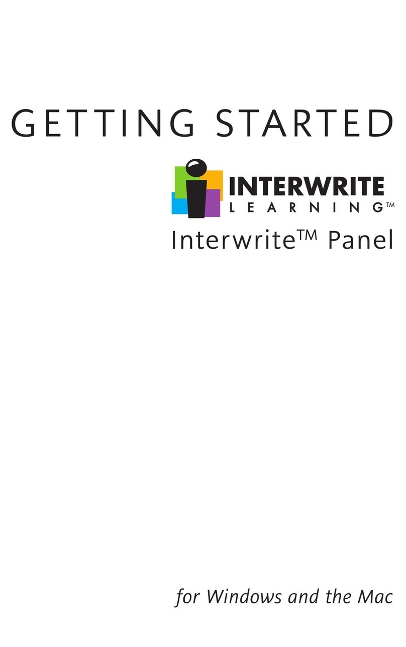 Interwrite Learning Interwrite Board Manuale utente