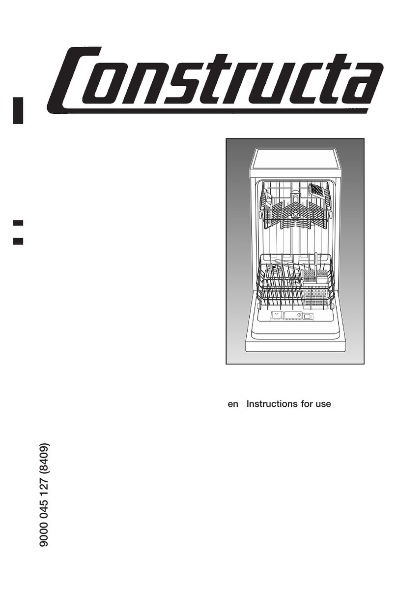 CONSTRUCTA Dishwasher Manuale utente