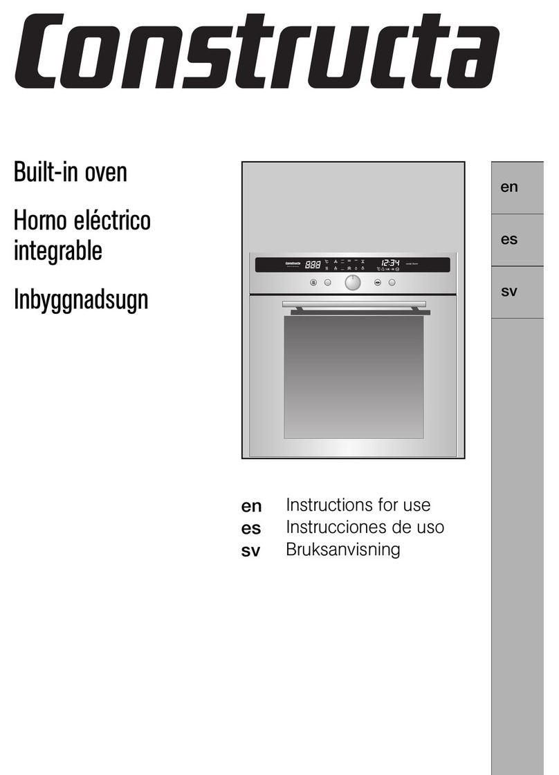 CONSTRUCTA Built-in oven Manuale utente