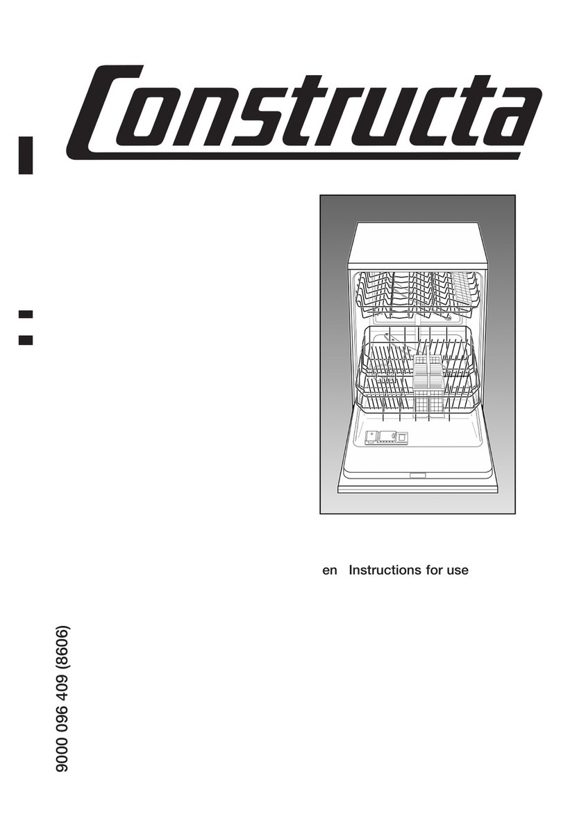 CONSTRUCTA Dishwasher Manuale utente