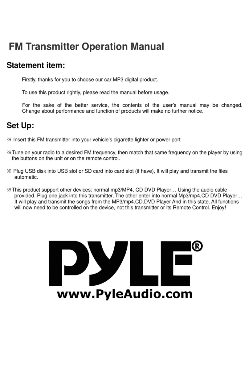 Pyle PLFMP3 Manuale utente