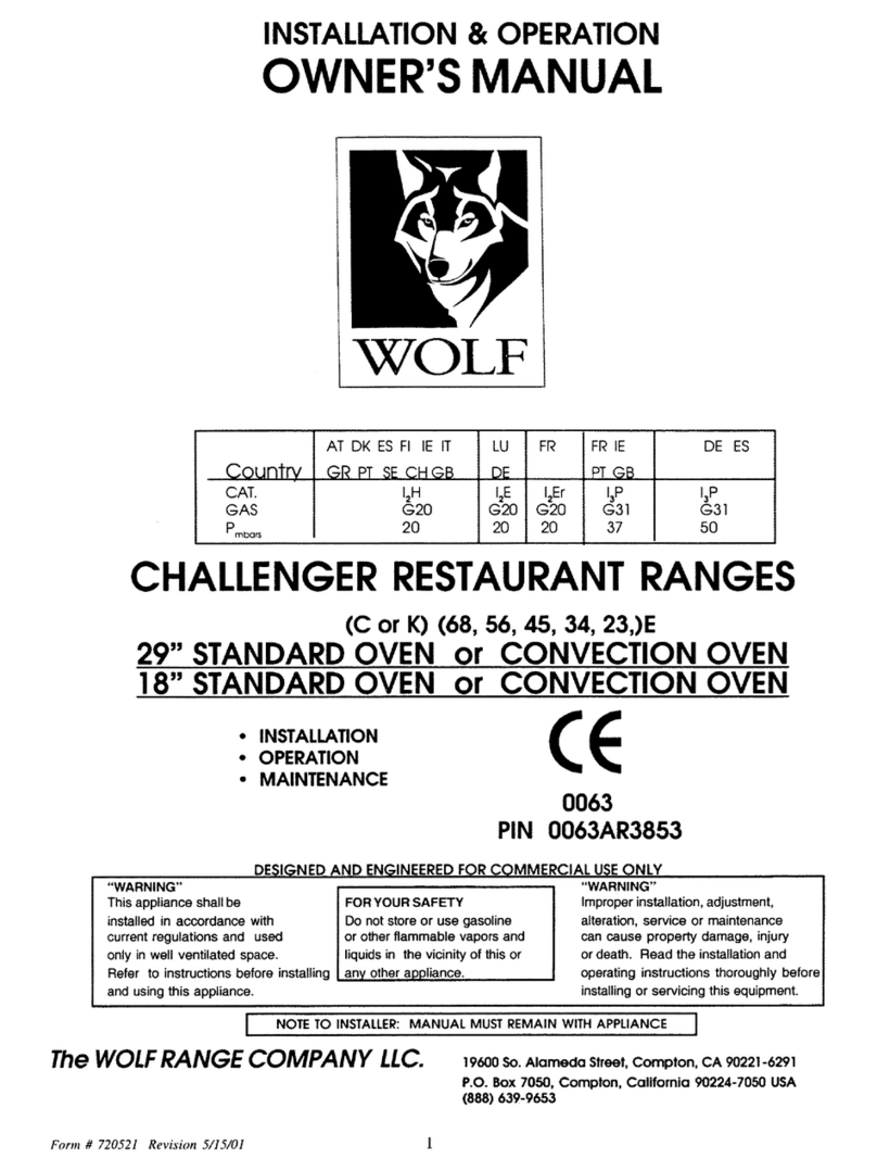 Wolf C68E Manuale utente
